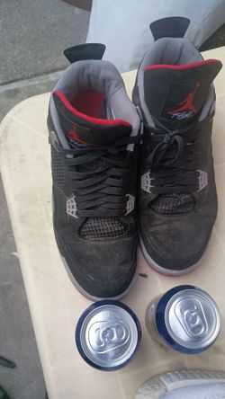 Air Jordan 4 Bred Black Red Sneakers