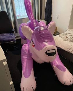 Inflatable PuffyPaws Pink/purple wolf