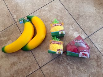 Squeezy banana, Cherries and pineapple