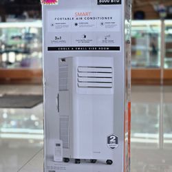 Vissani 6,000 BTU 115-Volt 3-in-1 Portable Air Conditioner for 250 sq. ft Rooms in White