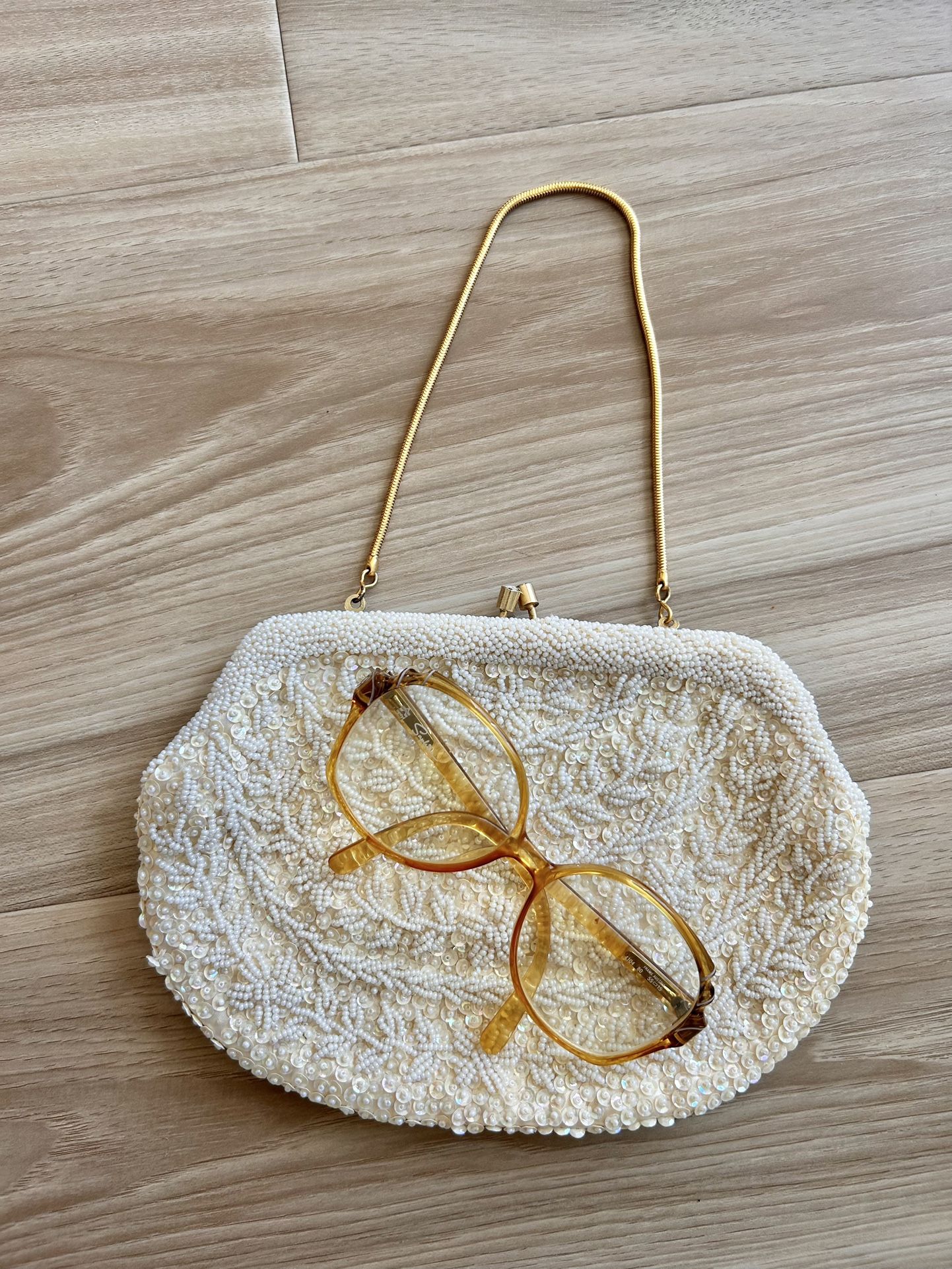 Vintage Granny Grandma Fancy Hand Purse Halloween Dress Up Costume 