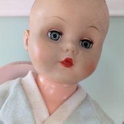 Vintage 1950s  Eegee Baby Doll 22" baby Doll Footed Romper