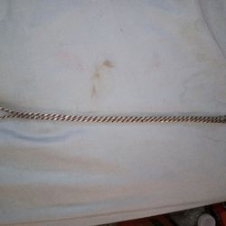 Silver rope necklace