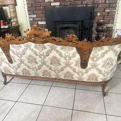 Antique Carved Sofa W/2 Chairs Need Gone Today