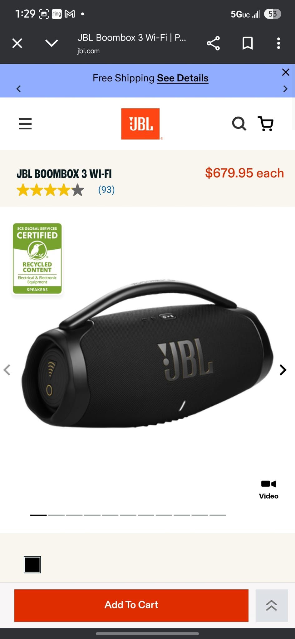 JBL Boombox 3 w/wifi