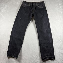 Vintage levis 501 Men’s Size 30x30 Black Faded 90s USA Distressed #2757