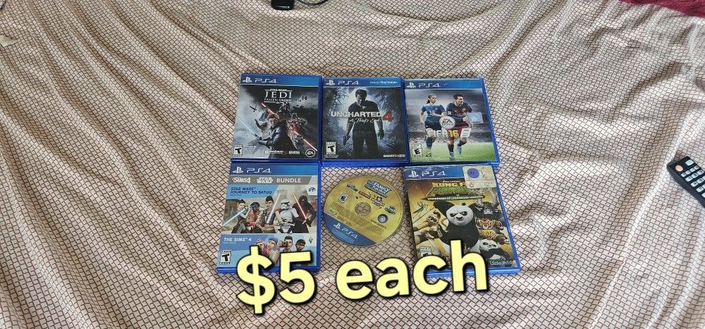 Ps4 Playstation 4 Games $5 Each