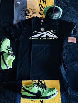 Hellstar Shirt / Stacked Elevated Jeans Combo!!!!