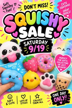 Squishy sale Saturday