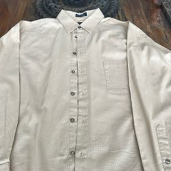Men’s Light Gold Clayborne Dress Shirt