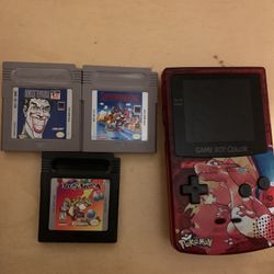 Pokémon Gameboy Color With Games