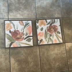 Canvas Wall Floral Decor 