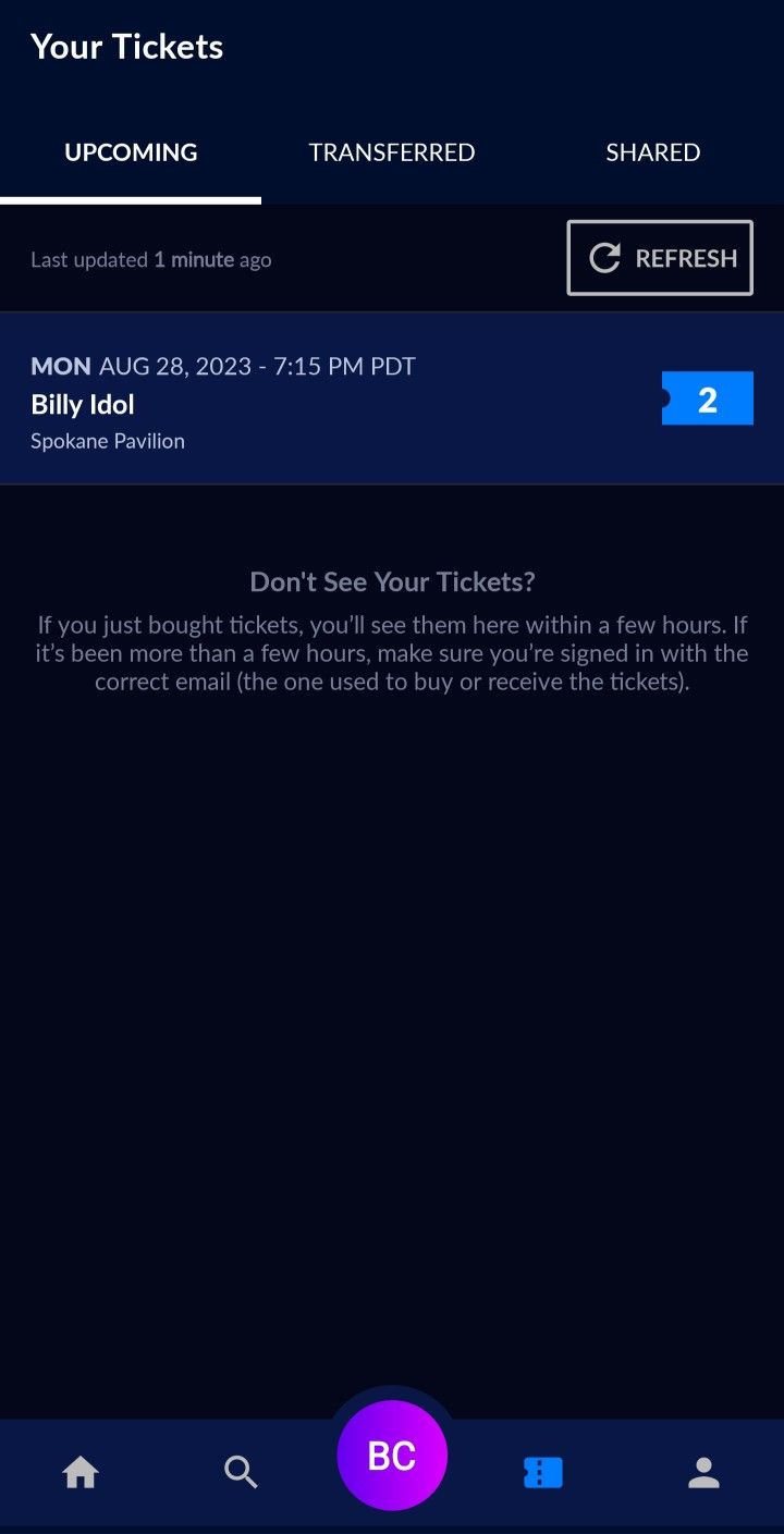 Two Tickets To Billy Idol On 8/28 For Cheap