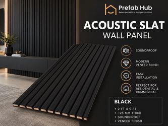 2 x 8 Black on Black Wood Aqustic Panel WHOLESALE 2 x 8 black on Black Wood Aqustic Panel WHOLESALE