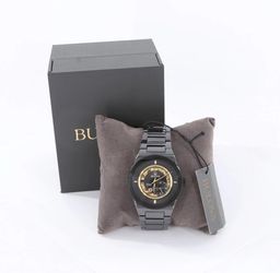 BULOVA 98A291 Millennia Semi Skeleton Black Dial Automatic Watch (FPP012099)