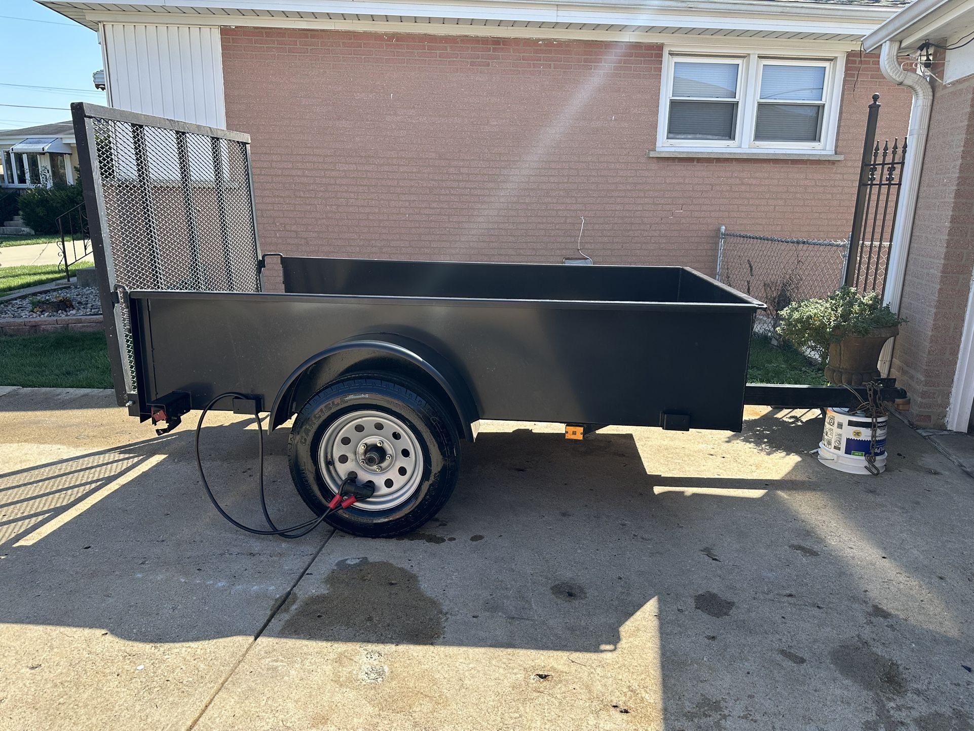 Teske 5' x 8' High Side Utility Trailer Clean Title