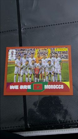 FIFA World Cup Marocco team picture  RED BORDER sticker