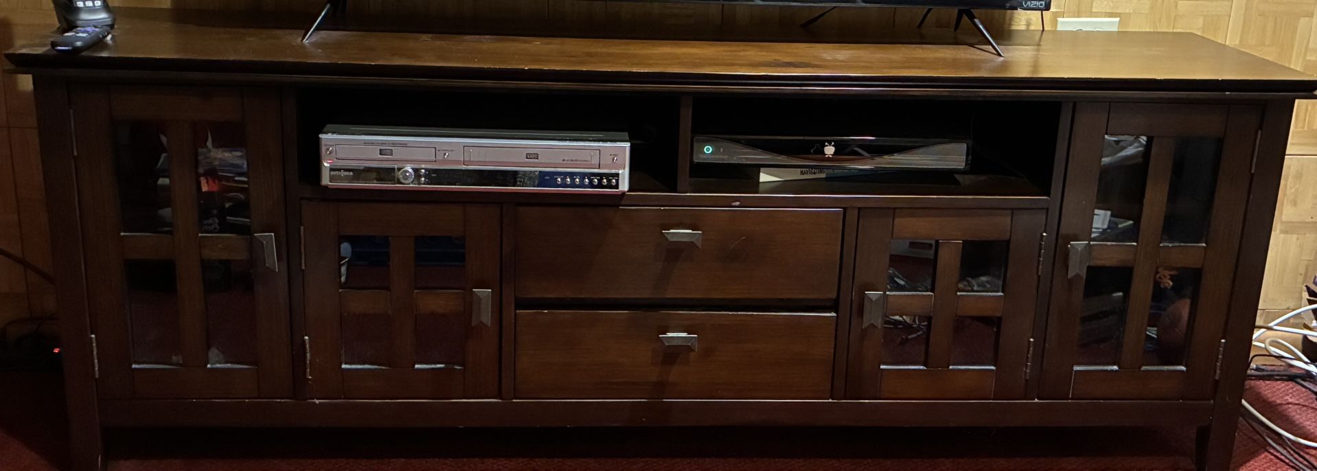 72” Wooden TV Stand / Entertainment Center 