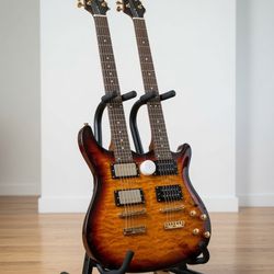 Double Neck Guitar Dot On Shaft