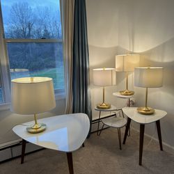Matching Gold Table Lamps