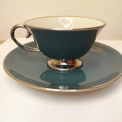 👑 Rare Vintage Aqua Blue Flintridge China Dinnerware Set - Complete Set with Quilted Storage Cases