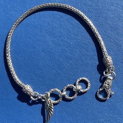 Angel Wing Sterling Silver Bracelet 
