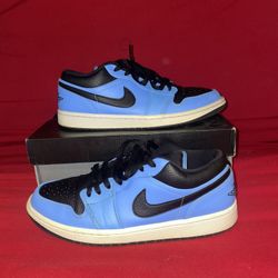 Men’s Jordans | Air Jordan 1 Low University Blue Black