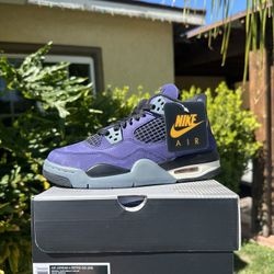 Nike Air Jordan 4 Retro Lakers (Size 5.5y)