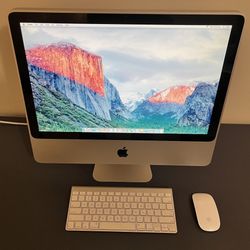 Early 2008 20” iMac.2.66GHz.750GB HDD.4GB Ram.MacOS 10.11.7 El Capitan