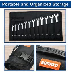 SORAKO Ratcheting Combination Wrench Cr-V Stee