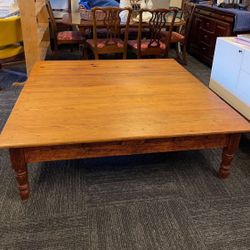 Solid Wood Oversized Coffee Table
