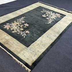 6x9 Hand Knotted Chinese Deco Art Vintage Rug