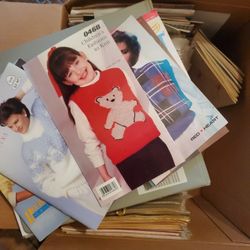 Box Full Of Crocheting Patterns 