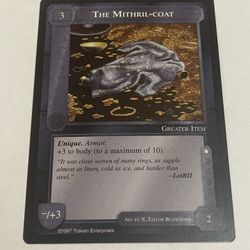 Middle-Earth CCG MECCG The Mithril-coat The Lidless Eye LE LOTR Rare Card NM