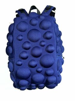 MadPax Bubble Backpack Blue/Black Polyester Zip, 2 Pockets Adjustable Straps