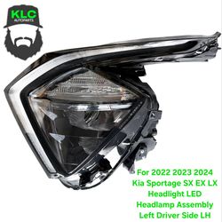 For 2022 2023 2024 Kia Sportage SX EX LX Headlight LED Headlamp Assembly Left Driver Side LH