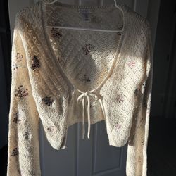 Sincerely Jules Women’s crochet sweater 
