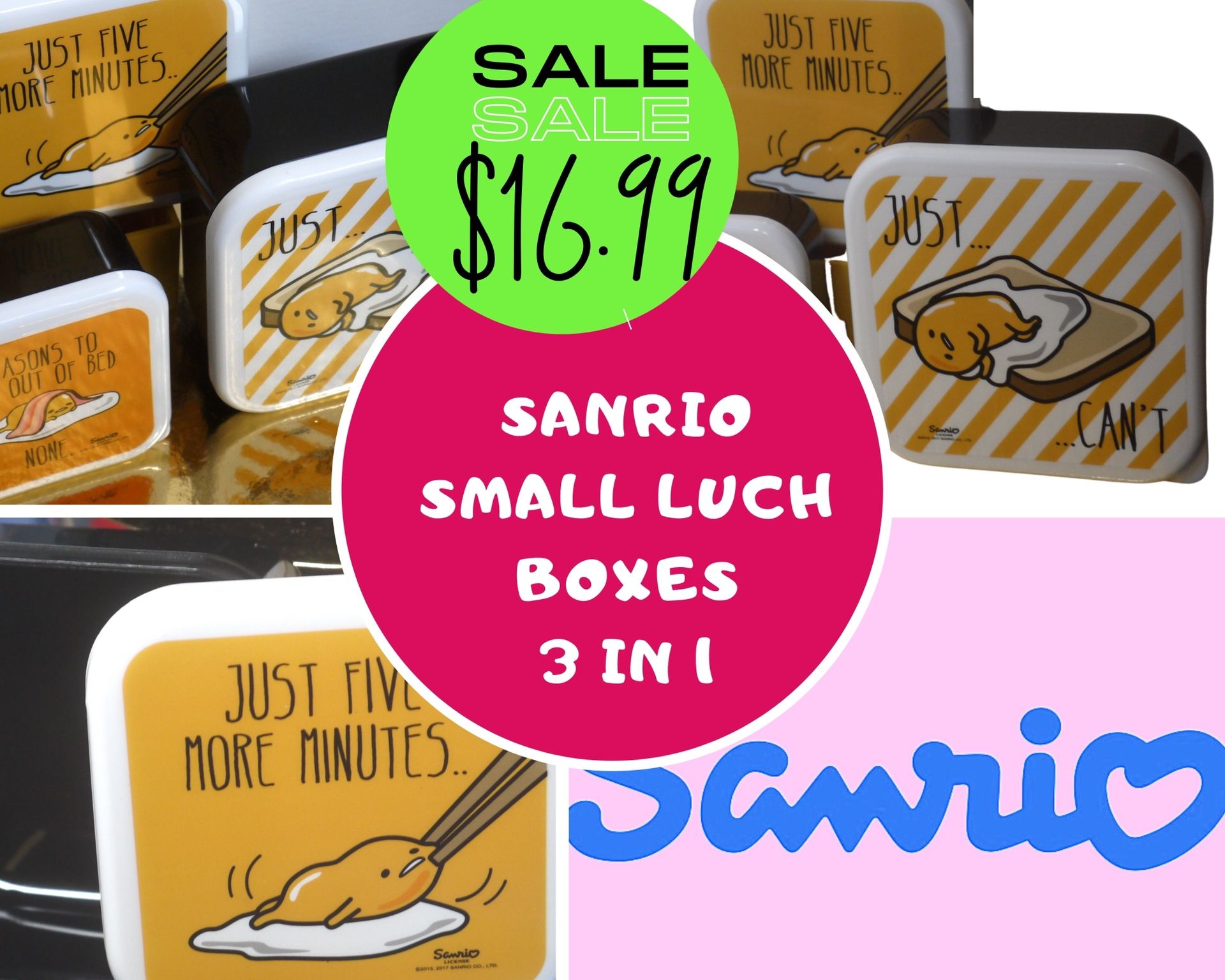 Sanrio Small Lunch Boxes (3).
