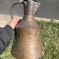 Middle Eastern Antique Handmade Old Copper 