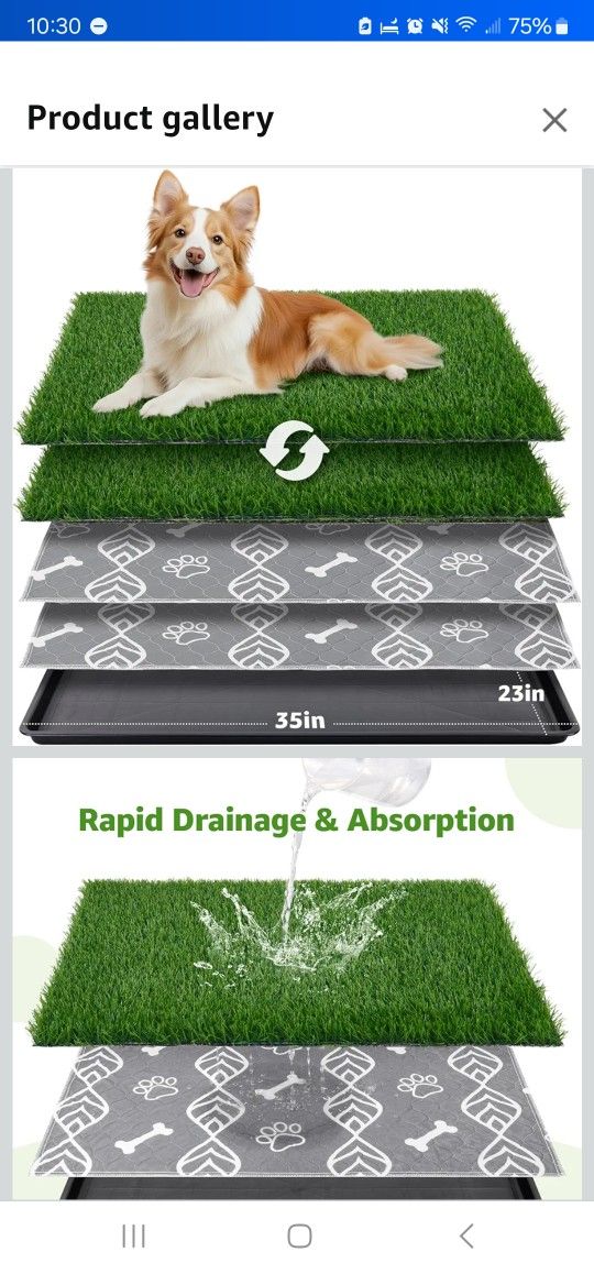 Large Dog Grass Potty Pad NEW