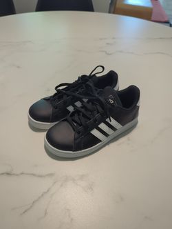 1y Adidas Grand Court K Wide Shoes