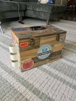 Vintage Wooden Tackle Box