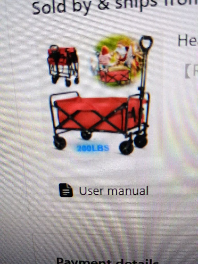 Brand New Heavy Duty Collapsible Wagon Cart. 200 Lbs Capacity. All Terrain Utility Wagon