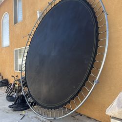 Free trampoline base, not ripped.