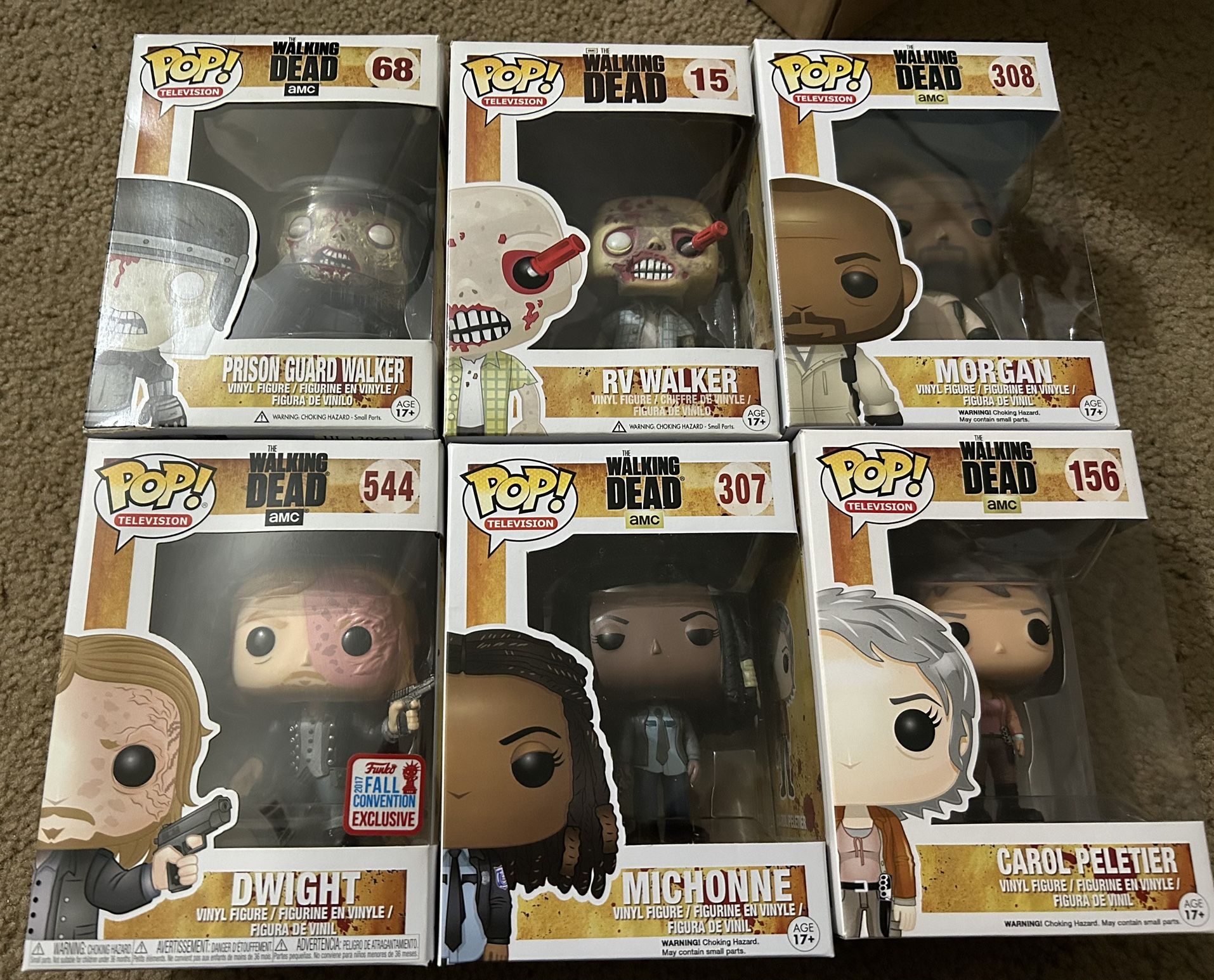 Funko Pops Walking Dead Used $ 80 for them all