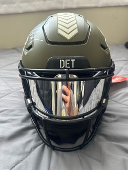 Detroit Lions Signed Salute to Service Full-Size Helmet