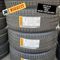 New Tires 235/45/18 Pirelli 