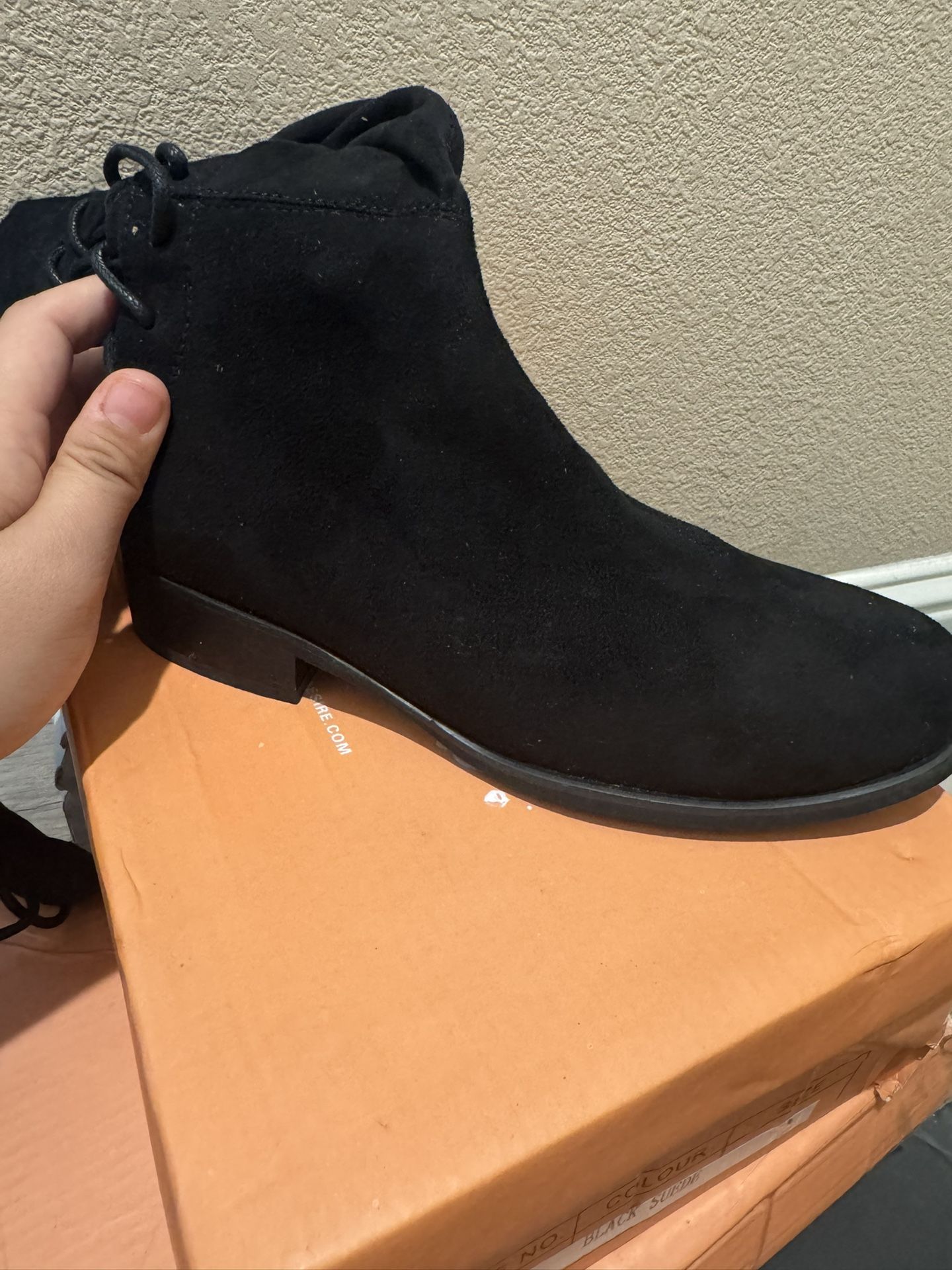 Black Suede Boots 