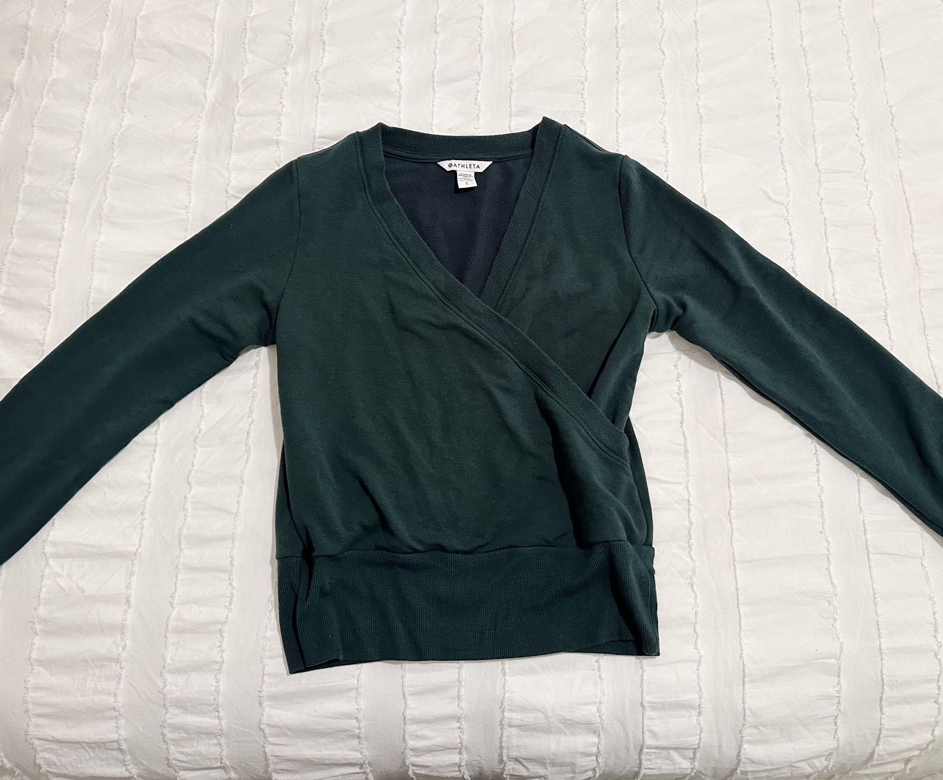 Athleta Green Sweater