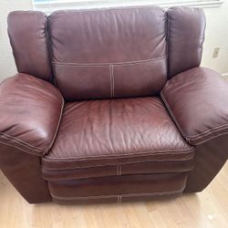 Leather reclining chair